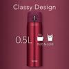 Thermos Vacuum Insulated Portable Mug 500ml Wine Red WNR JOH-500