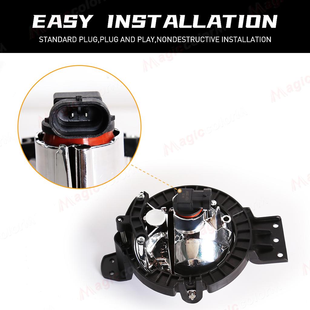 For BMW Mini Cooper  -  Countryman R60 Paman R61 Fog Lights Headlight Front Driving Lamp Halogen LED Bulbs 63179802163