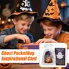 Halloween Emotional Cards Pocket Halloween Emotional Greeting Cards Motivational Figures Party Favors For Support Daily Study