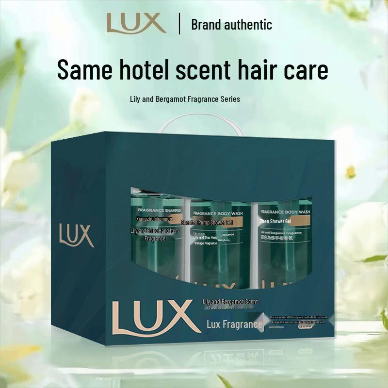 LUX Лилия и Бергамот Глубокое Очищение для Волос и Тела Набор в Подарок
