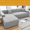 L Shaped Jacquard Sofa Cover Used For Living Room Room Flexible Thick Corn Fleece Couch Protector Solid Color Settee Covers 1 /2 /3 /4 Chairers
