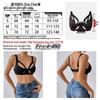 Sexy Black Sports Bra with Hollow Design - European & American Style