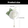 Artificial Rose Flower Set Elegant Silk Rose Boutonniere In Various Color for Wedding Ceremony and Parties