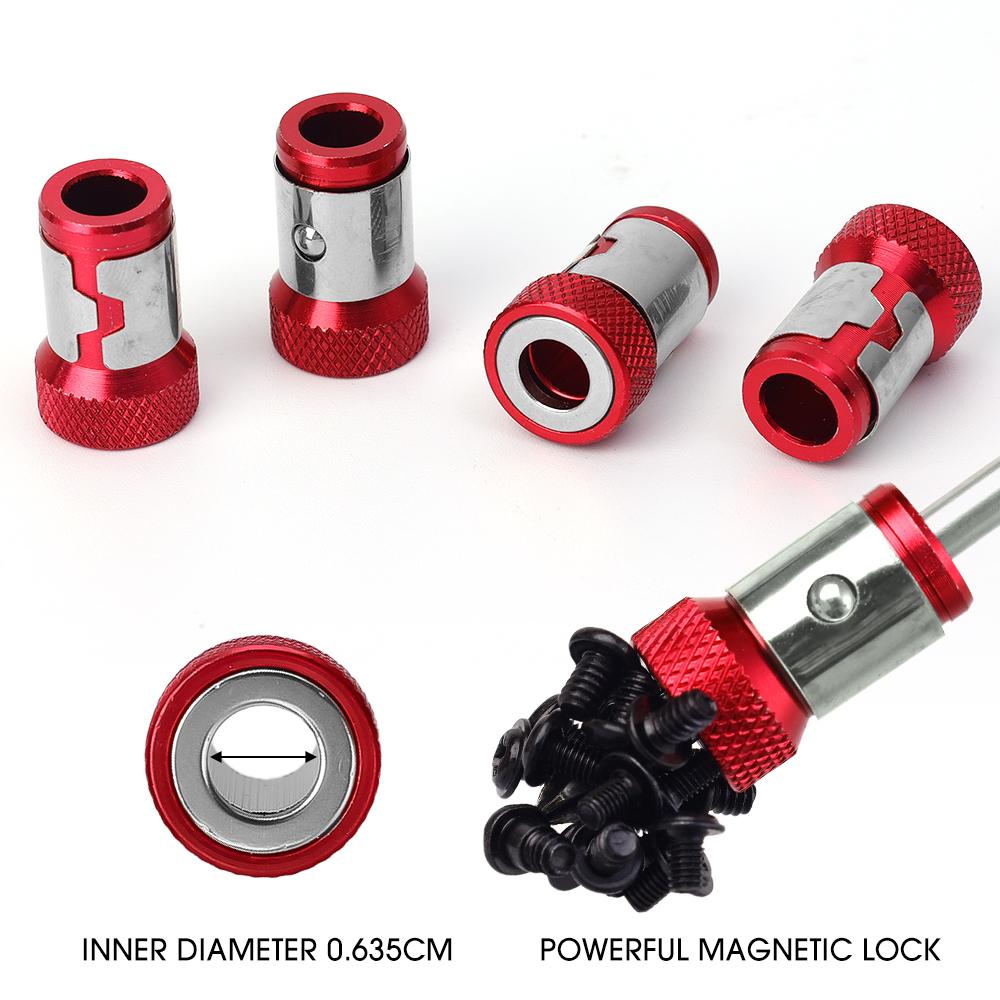 Electric Phillips Magnetic Rings Screwdriver Bit Holder Universal Alloy Anti-corrosion Strong Magnetizer Power Hand Tools