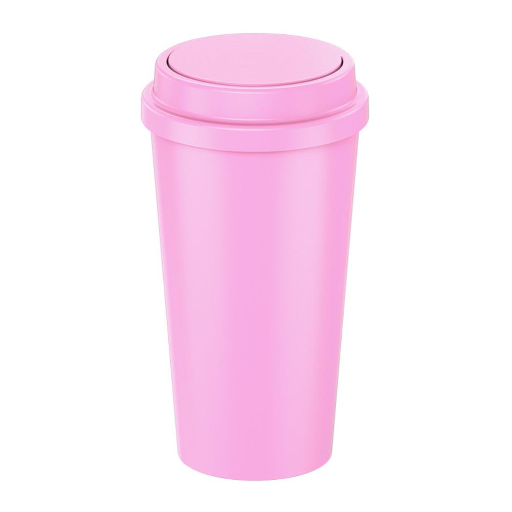 Car Styling Trash Can with Pop-up Lid Round Garbage Bin Auto Interior Waste Storage Cup Holder Trash Container Accessories