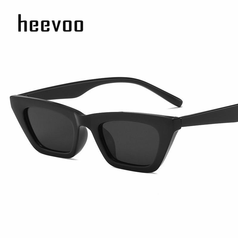 

Retro Sunglasses Women Vintage Luxury Black Cat Eye UV400 Mirror Lens Designer Sun Glasses with bag and cloth