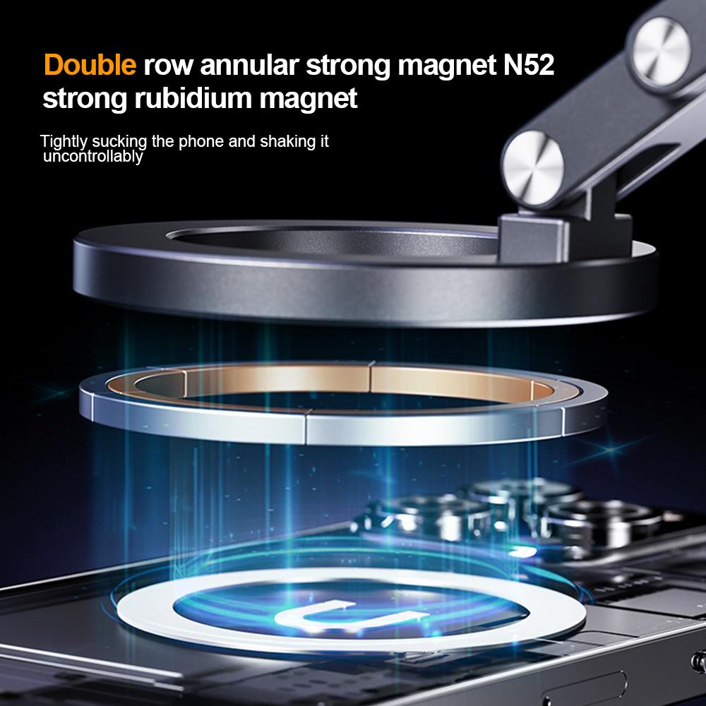 Universal Magnetic Car Phone Holder Suction Cup Vacuum Phone Holder 360° Rotatable and Foldable Phone Holder Suitable for Smartphones
