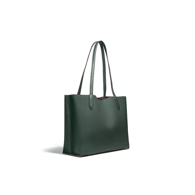 Coach Willow 35 Leather Crossbody Tote Shopping Bag Women Bags Dark-Green C0692-B4SZG