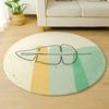 Simple Modern Round Carpet Living Room Decoration Sofa Coffee Table Mat Room Decoration Teenager Rug Home Bedroom Decor Fur Rugs