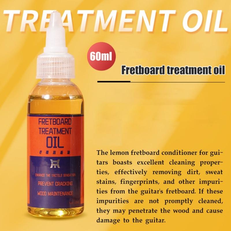 Comprehensive Acoustic Guitar String Care with Natural Lemon Oil for Fretboard Protection Cleaning and Portable Use