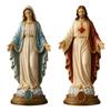 Statuetă Fecioara Maria de 8 Inch, Decor Religios din Rășină pentru Birou, Figurină Maica Binecuvântată pentru Casă Birou Dormitor Grădină, Cadou Creștin