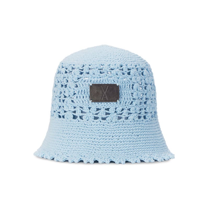 VARZAR VA Plate Crochet Bucket Hat Sky