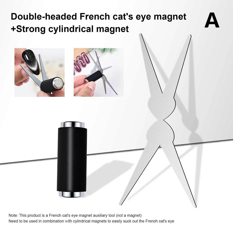 Multifunctional Cat'S Eye Nail Magnetic Stick Super Strong Gel Polish Magnet Pen Cylinder Magnetic Cat'S Eye Magnet Iron Sheet