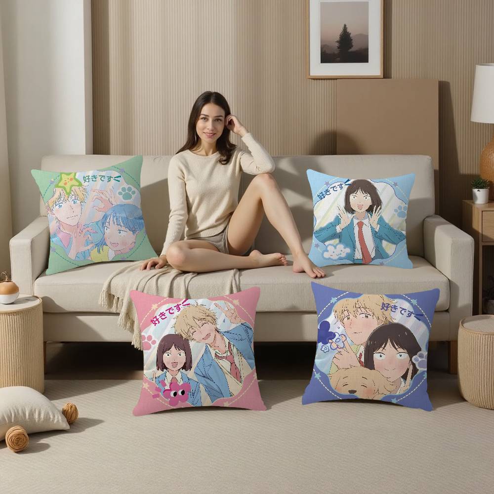 Skip And Loafer Anime Cushion Cover Pillowcase Upholstery Sofa Throw Pillow Home Decor Pillowcas