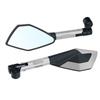 Kolip Motorcycle Rear View Mirrors, Aluminum Alloy Pentagonal Side Mirrors, Handlebar Mount Universal For Motobiker ATV