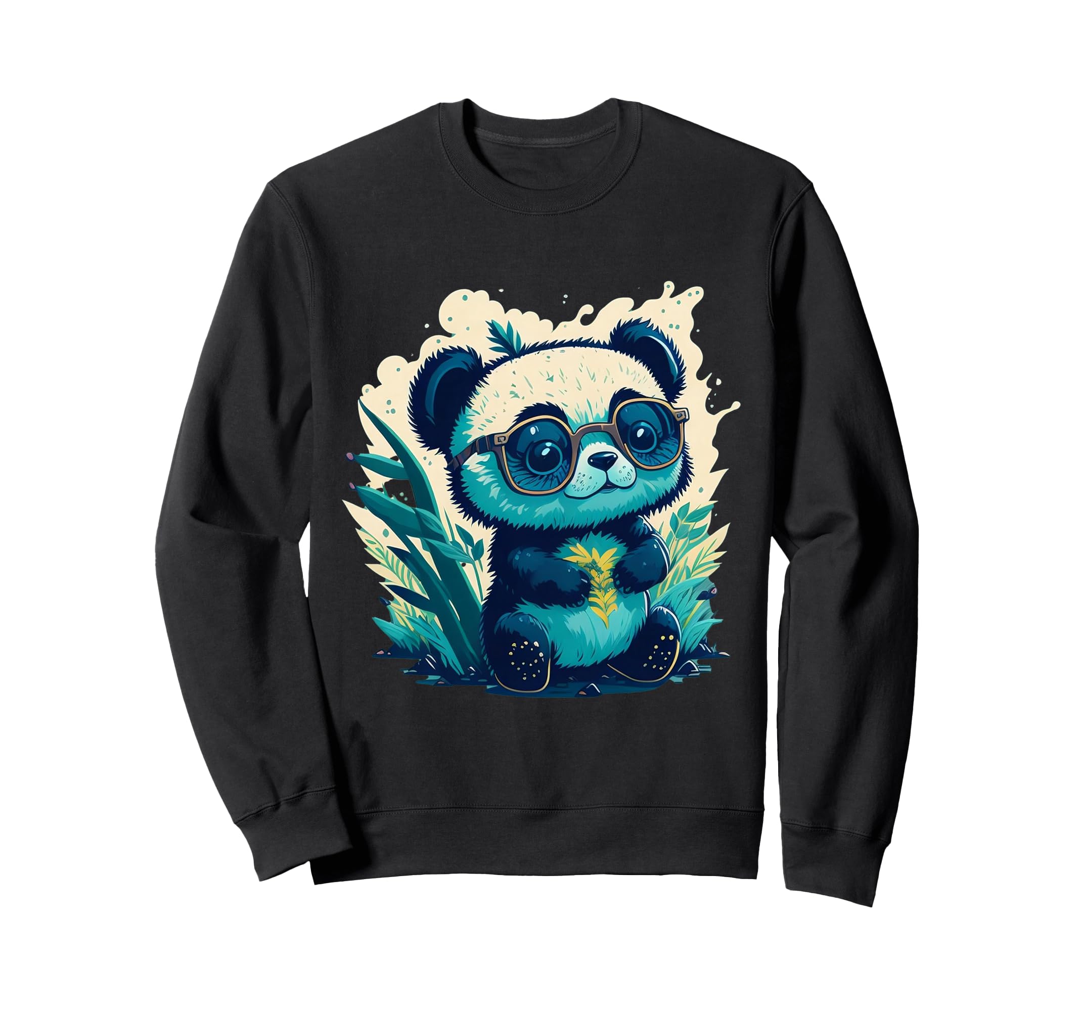 

Cute Baby Panda Sunglasses Retro Small Animal Kawaii Sweatshirt