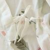 GMXIA Pajamas Women's Spring and Autumn Cotton Gauze Breathable Three-quarter Sleeve Home Wear Two-piece Set Summer Light Style Pajama Sets