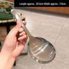 Short-Handled Large Stainless Steel Soup Spoon - Elegant, Thickened, High-Quality Kitchen & Hotel Serving Spoon