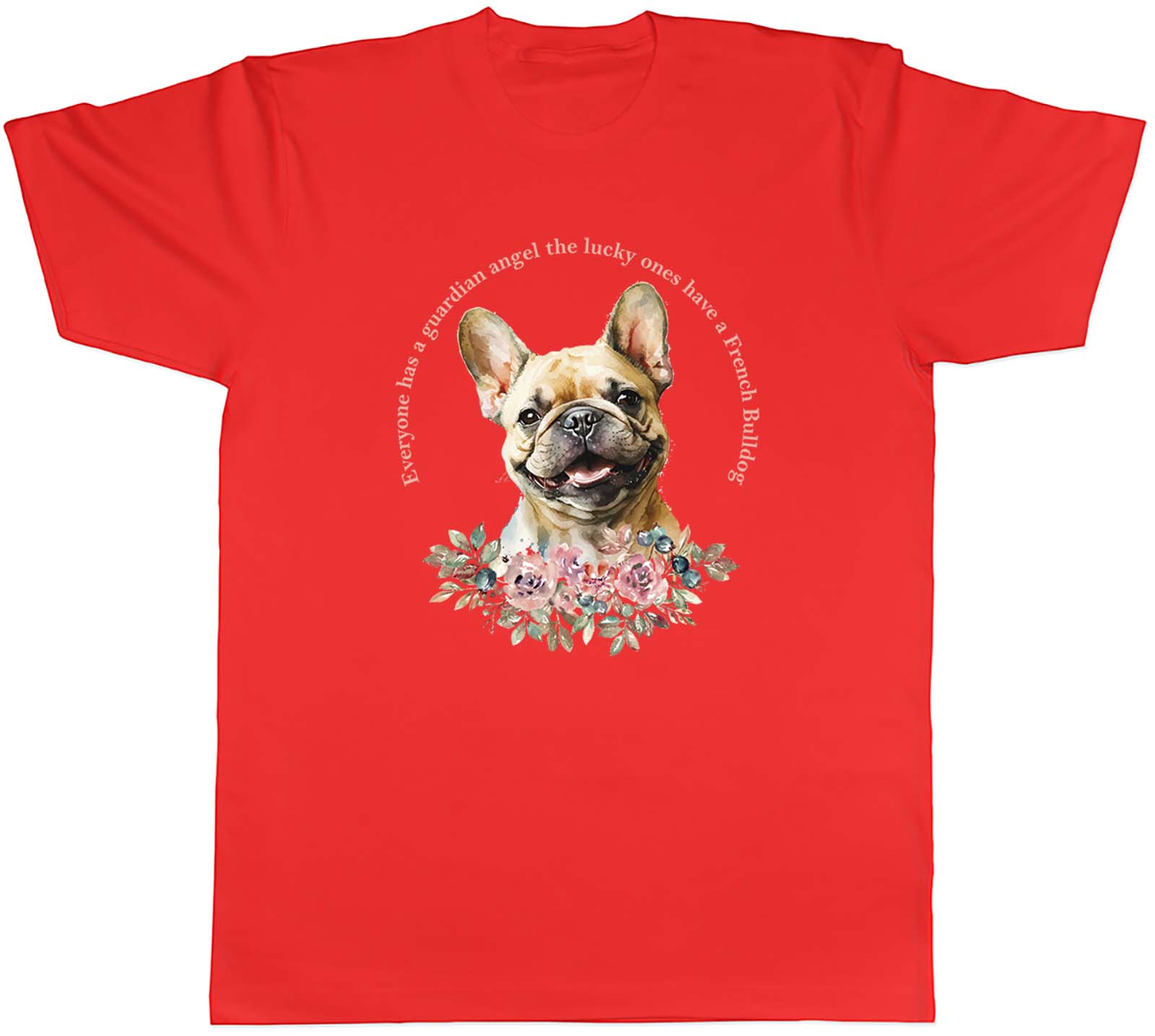 French Bulldog Unisexs TShirt Pet Dog Lover Guardian Angel Tee Gift S