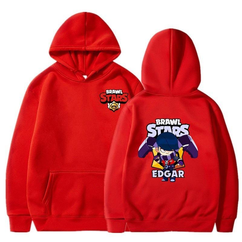 Winter Wilderness Brawl Zeus Red Thumb Game Series Printed Children's Fashion Loose Leisure Warm Sports Hoodie