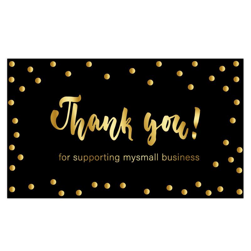Pink 'Thank You' Cards - 50 Sheets/Pack for Gift Boxes, Decorations, and Postcards