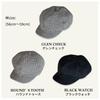 Hats for Newsboy Hunting Black Glen Winter Number Black [Drection] Men, Cap, Hat, Watch, Check, Houndstooth, Women's, Spring, Autumn, (JP, Size, 56.0