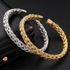 Stainless Steel Women's Woven Fashion Bracelet - Versatile, Non-Fading, Summer Hand Jewelry
