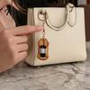 Enamel Key Chain Sports Car Keychain with Sparkling Rhinestones, Durable Zinc Alloy Accessory Stylish Pendant, Decorative Compact Ring for Backpacks