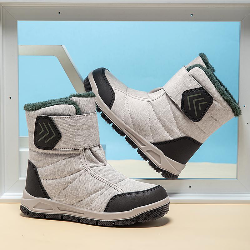 Winter Children's Snow Boots Waterproof Cotton Shoes Thick Warm Non-slip Boots In The Tube Casual Kids High-top Boots
