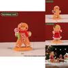 Christmas Gingerbread Man Christmas Party Resin Cartoon Festive Table Decor For Home And Gift