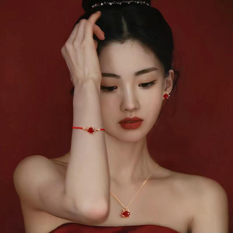 2024 Year of the Dragon Zodiac Bracelet for Women – Luck and Safety Red String Bestseller