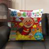 Cartoon AAnpanman Cute Cushion Cover Natural Linen Organic Fabric DoubleSided Printing Sofa Home Decor Gift Pillow Case