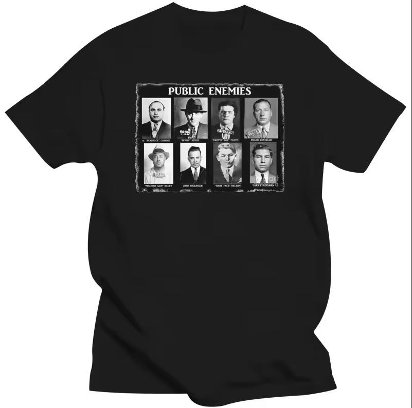 

Public Enemies Al Capone Scarface T-shirt, size S-4XL L