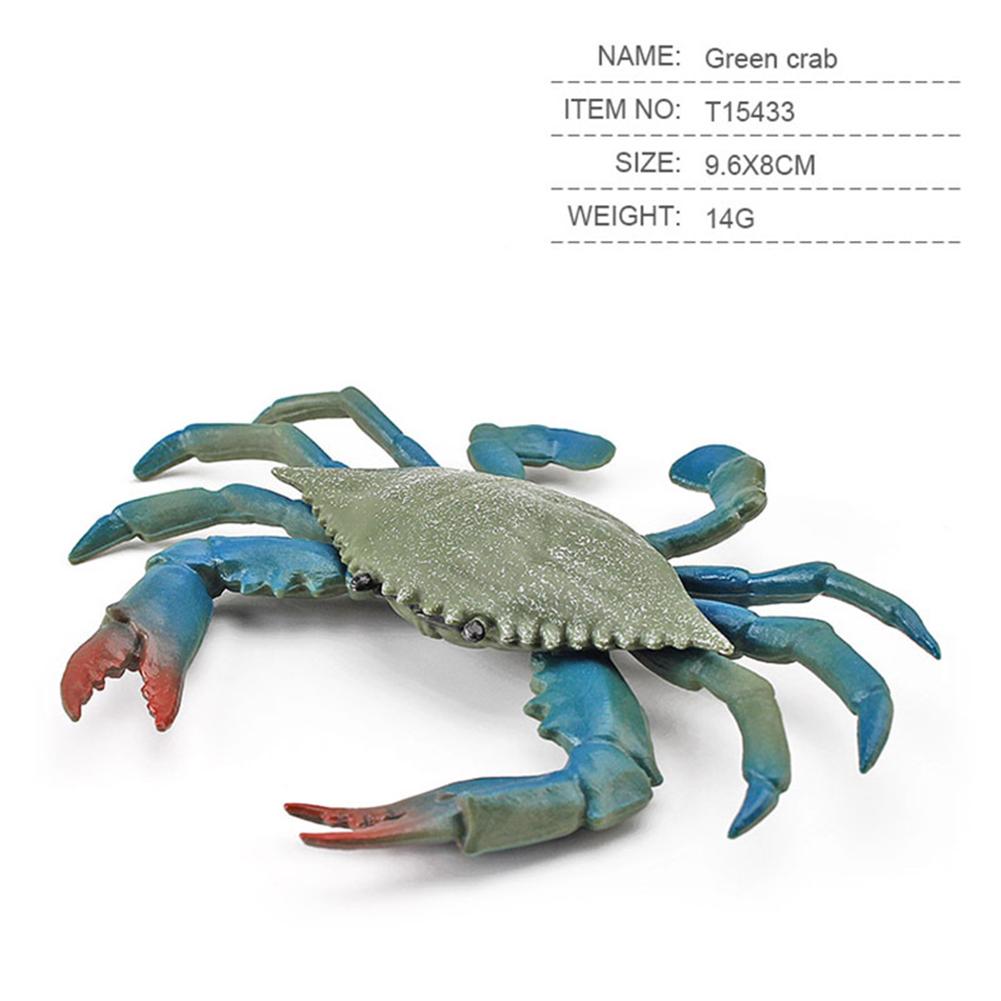 Simulation Ocean Animals Action Figure Cute Crab Sea Life Model Ornaments For Children Gifts Collection