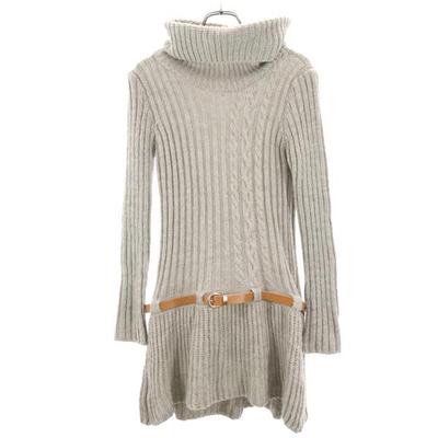 MODE FOURRURE Mohair Blend Long Sleeve Knit One Piece Women Used