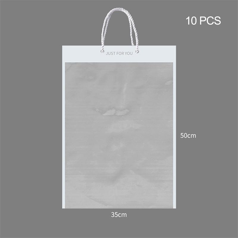 

10 шт., пакеты для упаковки цветов, прозрачный цветочный букет, подарочная сумка, украшение для флориста L