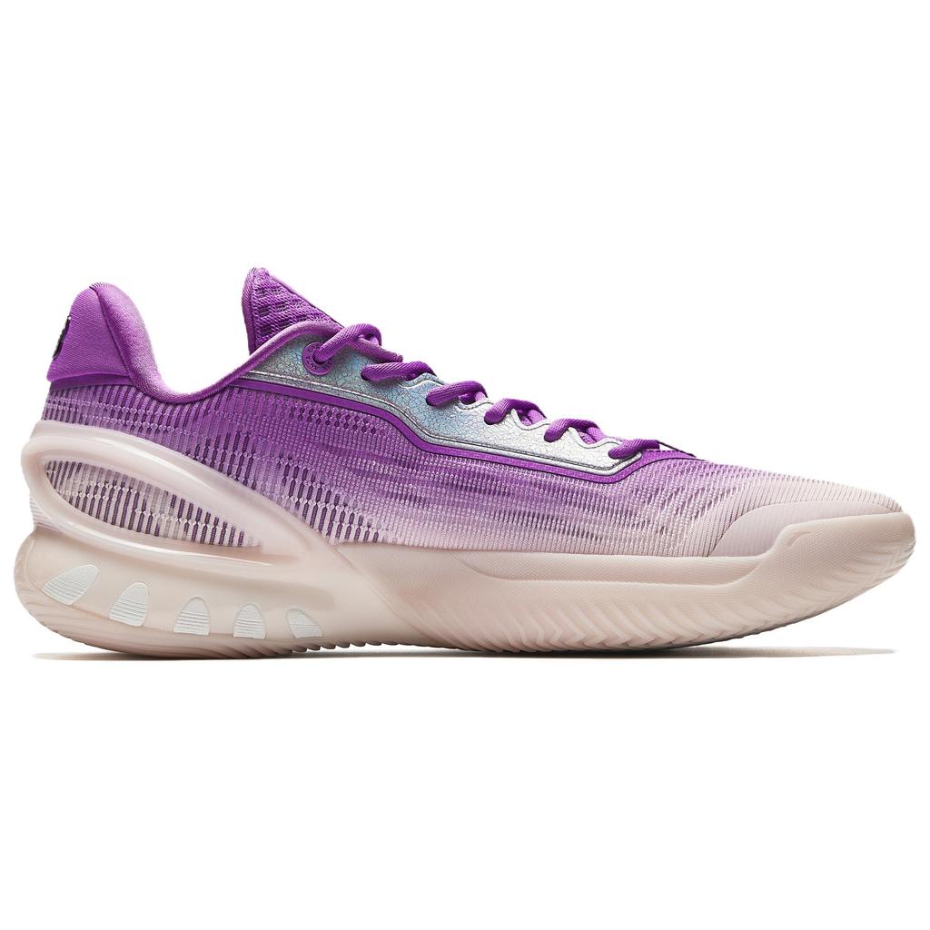 Anta Shunxi 3 Purple Cloud A-Shock Pro Ltr Liquid Rubber Professional Basketball Shoes Men Sneakers White 912531110Q-2