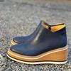 Fashion Shoes for Women 2024 Fashion Boots Zip Women's Round Head High Heels Autumn Winter Cowboy Wedge Shoes Ladies