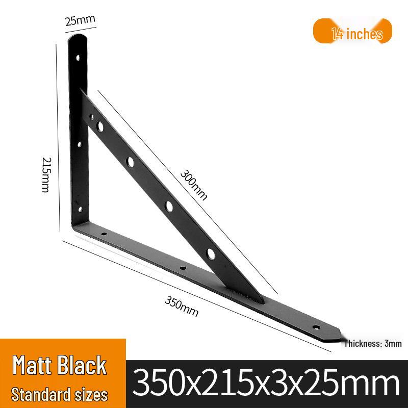 Wall-Mounted Storage Rack with Load-Bearing Support Triangle Bracket