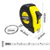 For Mini Retractable Tape Measure 1 Meter 3FT Keychain Portable Measuring Tool
