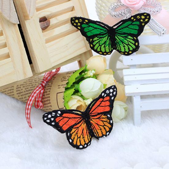 10Pcs/Set Butterfly Shape Clothes Sewing Patch Stickers Applique Clothing Decor