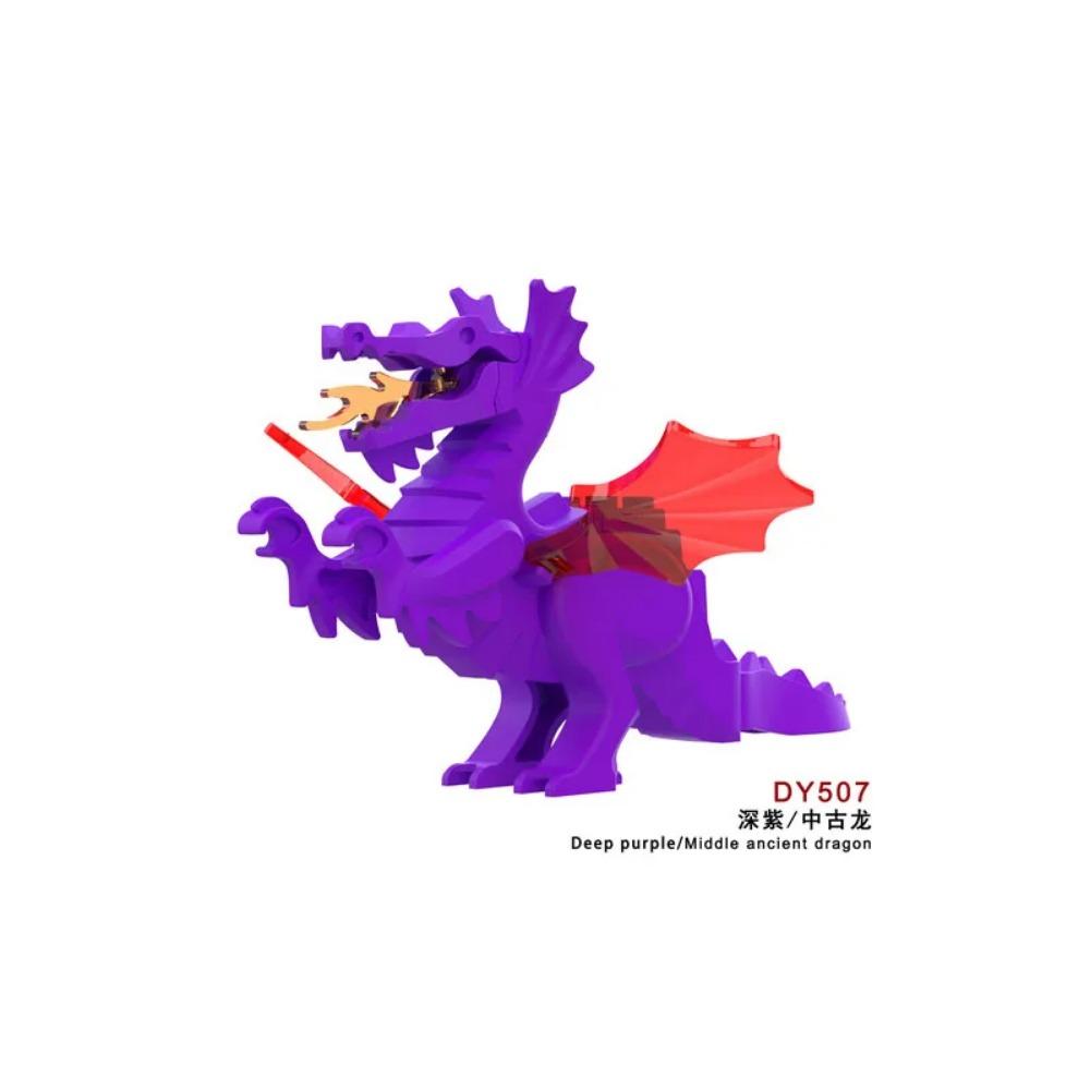 MOC Animal Building Block Accessories Set Crow Parrot Peacock Eagle Flamingo Transport Horse Ox Cart Gift Brick Model Toy K001