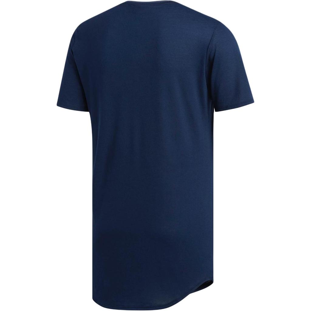 adidas Sports Running Crew Neck Pullover Short Sleeve T-Shirt Men Tops Navy-Blue CW4061