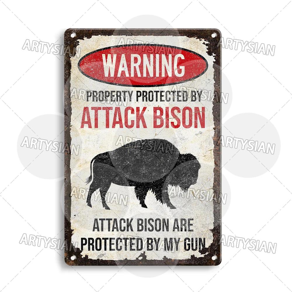 Farmhouse Funny Animal Sign Farm Property Protection Plaque Bear Warning Snake Hamster Guinea Pig Chicken Cat Rooster Goose Goat