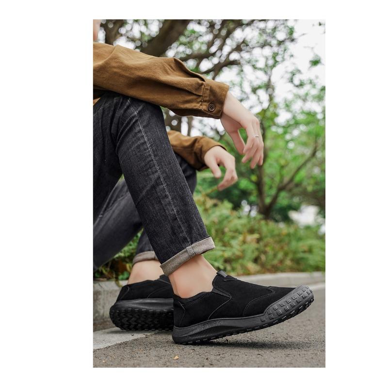 Men S Low Top Waterproof Work Shoes Outdoor Wear Resistant Casual Shoes