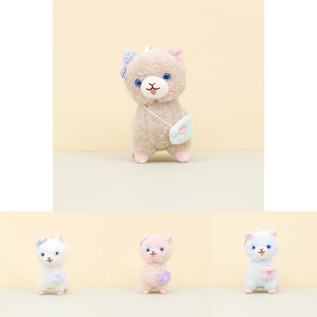 Bezaubernder Alpaka-Schlüsselanhänger aus kurzem Plüsch, kreatives Taschenaccessoire, Stofftier