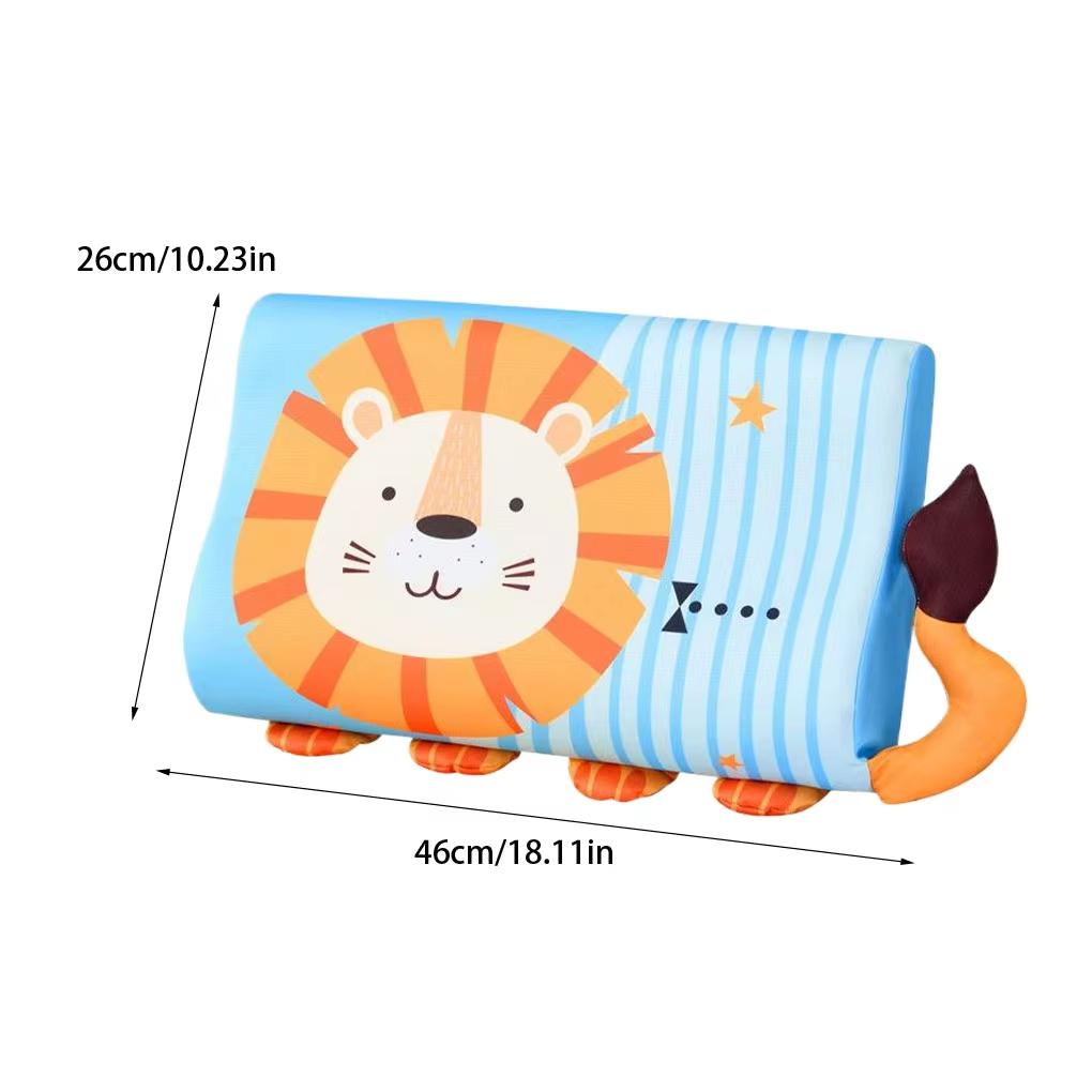 3-14 Years Kids Memory Foam Pillow Slow Rebound Soft Toddler Pillow Breathable Neck Pillow Washable Cover Support Sleep Pillows