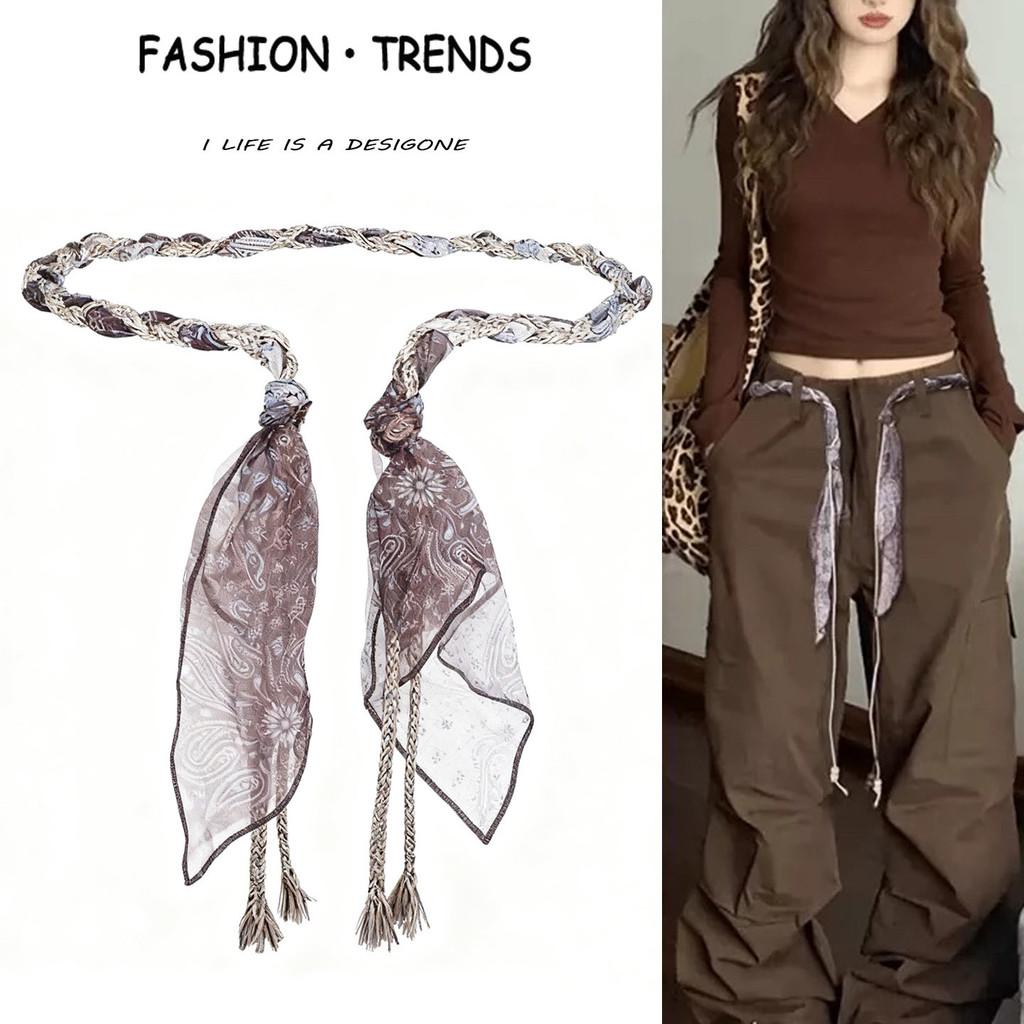 Bohemian Waist Chain Belt With Tassel For Women Casual Winter Accessory