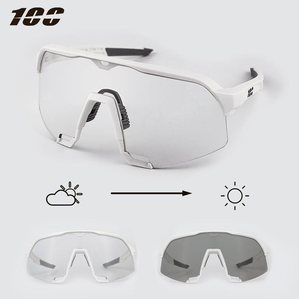 Pochromic Cycling Sunglasses Professional Road Bike Riding Glasses for Men Bicycle Windproof Sand Goggles Bike Eyewear