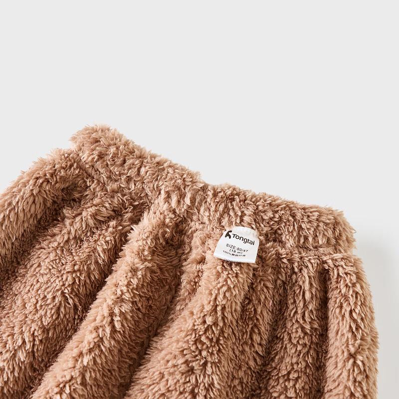 TONGTAI Baby Autumn/Winter Double-Sided Fleece Set
